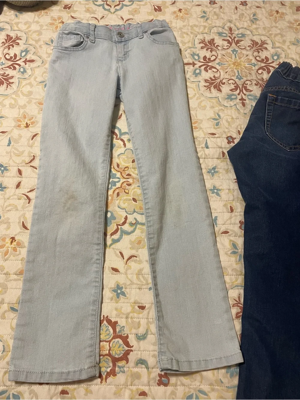 Girl’s size 8, Adjustable waist Jeans, 5 pair bundle